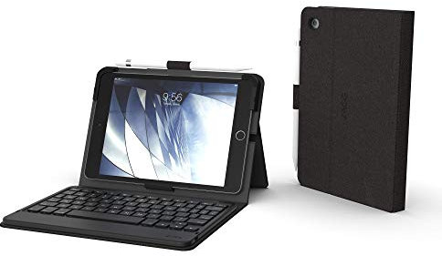 ZAGG Messenger Folio - Teclado Bluetooth para tablet - No retroiluminado - Hecho para Apple iPad Mini 5 (7,9) - Carbón