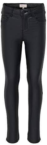 ONLY Damen Konroyal Sk Rock Coated PNT PIM Noos Hose, Schwarz, 146 EU