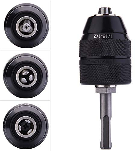 Portabrocas de sujeción rápida de 2 mm - 13 mm 1/2-20UNF con adaptador SDS adaptador portabrocas de cambio rápido Drill Chuck