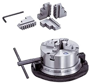 Vierbackenfutter 160 mm Drehfutter auf Drehplatte 360° verstelbar