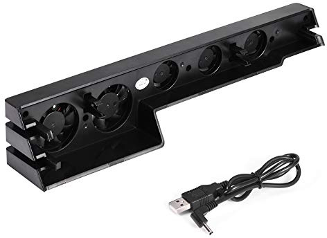 ciciglow 5 Fan Cooling Fan, Super Turbo Cooling Fan for PS4 Pro, with 2 Working Mode, Silent, Sleek, Portable External USB Cooler, DC 5V