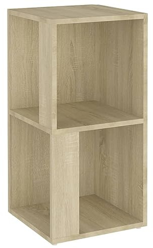 vidaXL Hörnhylla sonoma-ek 33x33x67 cm konstruerat trä