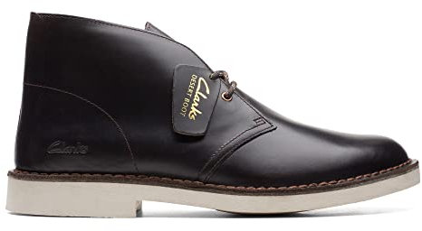 Clarks Stivali Desert da uomo 2, Pelle marrone scuro 26161345, 42 EU