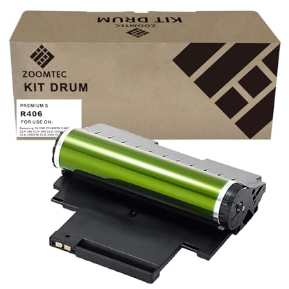ZOOMTEC R406 Trommel-Set CLT-R406 CLT-R406/SEE kompatibel für Drucker Samsung C410W CF460FW C460W CLP-360 CLP-365 CLX-3305 CLP-365W CLX-3305FW CLX-3300 CLX-3305FN CLX-3305FN X-3305 W CLX-3305N (1