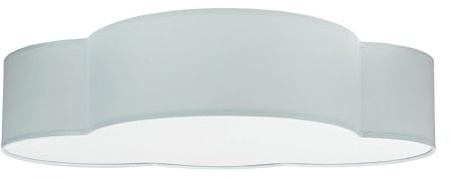 Licht-Erlebnisse Kinderzimmerleuchte Wolkenlampe Stoff grau 4x E27 einfach montierbar Leuchtmittel wechselbar Deckenlampe Deckenleuchte für Kinder