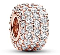 Pandora Moments Charms et charms pendants en métal plaqué or rose 14 carats