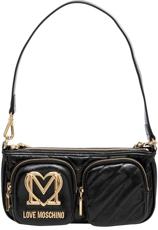 Love Moschino, BORSA A SPALLA Donna, Nero, Taglia unica