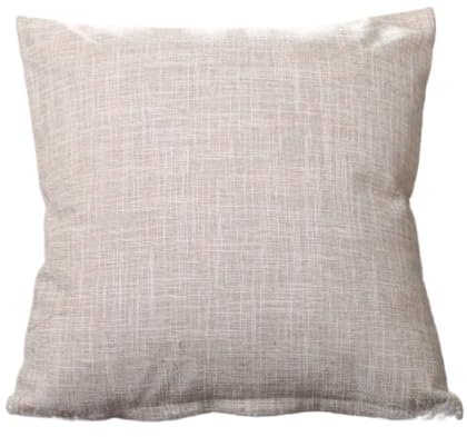 Funda De Almohada Cubierta de cojín de cintura con sofá de lino 40*40/45*45/50*30/50*50/55*55/40*60 cm Case de almohada de la oficina de la oficina del hogar Cubiertas de Almohada ( Color : 1-cream wh