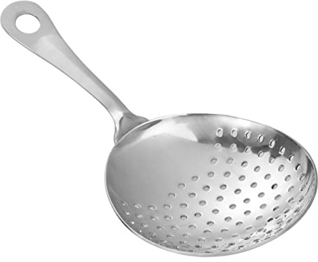 PRETYZOOM Stainless Steel Ice Filter Small Colander Spoon for Bar Kitchen Cooking Utensil for Fine Mesh Sieving Over Sink