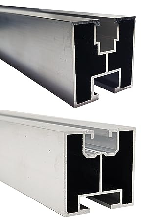 STOFFTEX Solar Schiene Solarschiene Solarprofil Montageschiene 240cm 2,4m Aluminiumprofil 0% §12Abs.3UStG Systemprofil PV Anlage Nut 8 10 40 Photovoltaik Solar Typ S & T Solarpanel