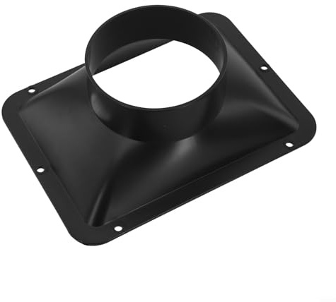 Oniissy Kanalverbinder, Flanschventilator, Dunstabzugshaube, Flansch-Entlüftungsrohrverbinder, Wandflansch, langer Kanalventilatorschlauchadapter (100 mm)