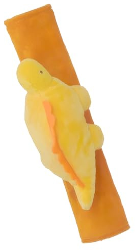Cute since 1999 Gurtpolster Kinder - Gurtschoner Auto für Junge & Mädchen - Sachen & Geschenk für Neugeborene - auch in Autositz verwendbar - 27 x 6 cm (Orange Dino)