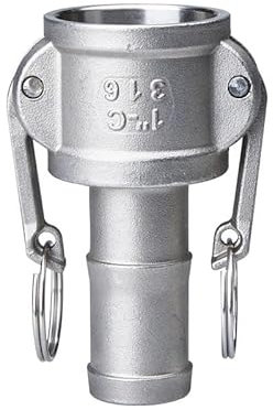 TNGNMGVSJ 1/2 3/4 1 1-1/4 Camlock Groove Fitting 304 Stainless Steel Cam Lock Quick Connector Coupling Adapter(1 UK,1)