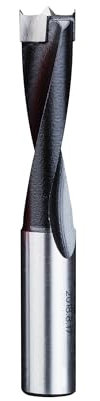 HUHAO Tipped Brad Point Boring Bits for Wood, Carbide Tipped Heavy-Duty Dowel Bit Hole Cutter for Wood Plastic Plywood,10mm Dia x 70mm Long x 10mm Shank, Right Hand Rotation