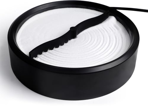 Automatic Zen Garden - Office Decorative Sandscape, Home Meditation for Relaxation, Sand Tray Therapy, Minimalist Plate