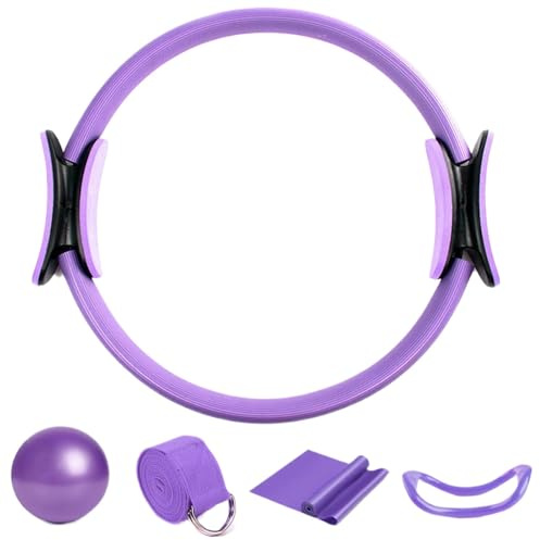 Pilates Kit Für Heimtraining, Beckenboden Trainingsgerät, Essential Pilates Ring Set, Beckenbodentrain Zubehör Für Zu Hause Fitnessstudio, Yoga -Bands Für Frauen