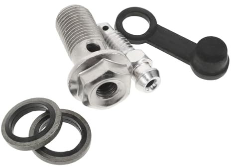 Alipis Motorrad-bremsen-entlüftungsschraube, Motorrad-bremsen-hauptzylinder-bremssattel-entlüftungsschraube, Entlüftungsventil, Bremsanschluss-adapter Zum Entlüften Der Bremsflüssigkeit