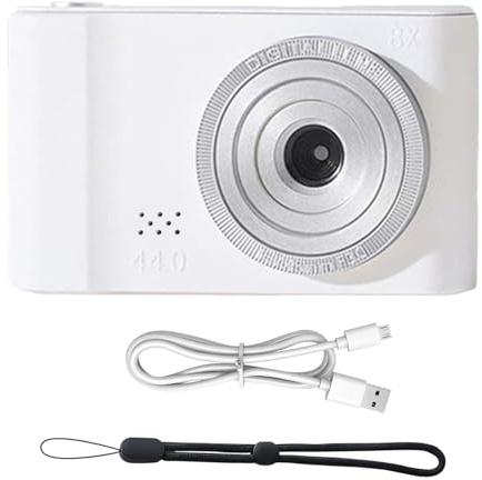 Cámara de vídeo con Enfoque automático, cámara Digital 4K Cámara compacta | Cámaras digitales con zoom digital 8X antivibración para fotografía para v