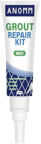 ANOMM Stucco per Piastrellen, 300ml Riparazione Fughe Piastrelle, Bianca