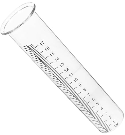 Gatuida Pluviomètre Verre Haute Résistance pour Jardin et Pelouse Tube de Remplacement Borosilicate Mesure Précise Pluie pour Extérieur