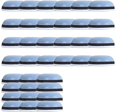 36 Stück Möbelgleiter, 19mm Teflongleiter Selbstklebend Teppichgleiter PTFE Teflon Runde Selbstklebende Möbelschieber Möbel Bewegen Pads Profi Möbelgleiter Teflon-Stuhlgleiter für Schwere Möbel
