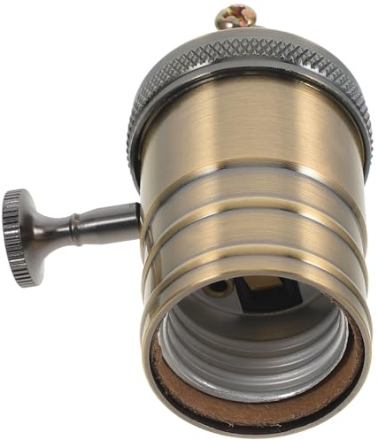 VALICLUD Douille de Lampe Vintage E26/E27 en Aluminium Finition Bronze Vert Support de Lampe Fileté pour Ampoule Douille Extérieure Compatible Plafonnier Accessoire Décoratif Intérieur