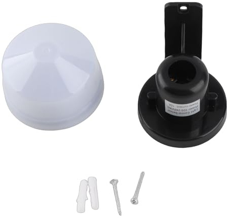 Interruttore Crepuscolare Esterno Alta Sensibilità, Controllo Automatico Luce, AC 230V - Materiale Resistente, Risparmio Energetico, Ideale per Giardino e Strade