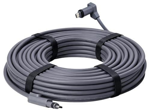 Câble Starlink Gen 2 de 10 m, câble PoE haute vitesse 26 AWG de remplacement pour kit Starlink V2 Standard Actuated, câble Ethernet étanche et résistant aux UV pour antenne parabolique rectangulaire