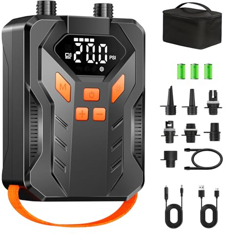 Electric Paddle Board Pump 20PSI High Pressure, Rechargeable SUP Pump