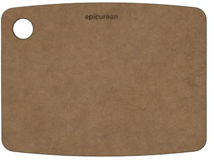 Epicurean 001-080603 Küchenschneidebrett, braun, 8-Inch by 6-Inch, Nutmeg | Mikroplastikfrei, spülmaschinenfest, leichtes Wendedesign, messerfreundlich, hitzebeständig, hergestellt in den USA