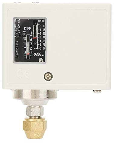 Keenso SPC-106E Controller 24-380V Luftkompressor Druckschalter SPDT-Schalter für Kühlgeräte oder Automatisierungssysteme, Klimaanlagen