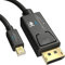 KabelDirekt – 4K Mini DisplayPort auf DisplayPort Kabel (Mini DP auf DP) – 5 m – mit spezieller A.I.S. Schirmung im DisplayPort-Stecker, Mini DisplayPort/Thunderbolt 1 & 2 für PC, Laptop & Mac