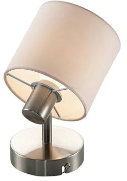 Lindby Vägglampa, vägglampa inomhus 'Stannis' (modern) i vit av metaller för vardagsrum/matsal (1 lamor, E14) - Textil vägglampor, väggspots, vägglampor sovrum/vardagsrum