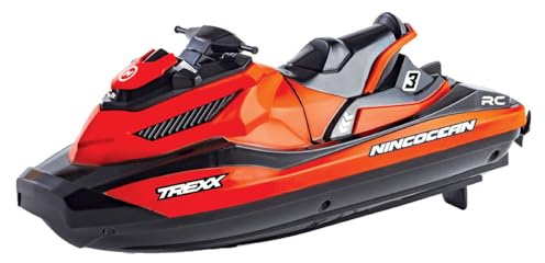 Ninco - Trexx, Spektakulära vattenskoter utrustad med 2 motorer, station med 2,4Ghz-teknik, Li-Ion batteri 3,7V och 500mAh, Mätningar: 24,5 x 22 x 9 cm, utgående från 6 år (NH99038)