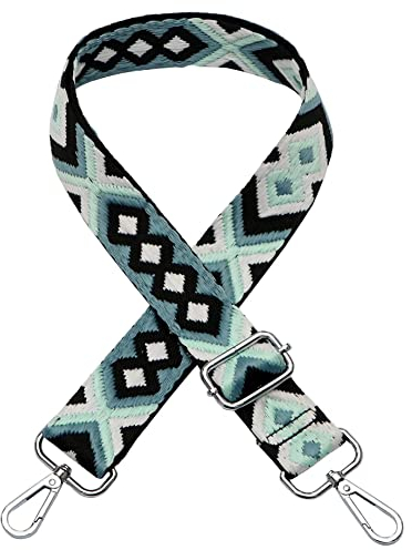 Verstellbarer Schultergurt Taschengurt Breit Schulterriemen Umhängegurt Herren Taschenriemen Damen Zubehör Tragegurt Längenverstellbarer für Schultertasche Tragetaschen und Handtaschen,C Silver Clasp