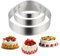 Set di 3 Coppapasta,RUNEAY Anello Torta Acciaio inossidabile Circolare Coppa Pasta per Torte Ø 10/15/20 cm per Torte Mousse Pasticceria
