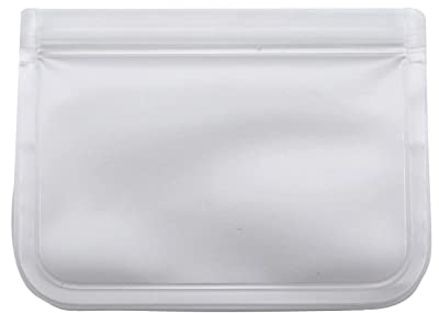AGGERT Bolsa de almacenamiento de alimentos a prueba de fugas, reutilizable, bolsa de cierre con cremallera, bolsa fresca de silicona, 10 unidades, 21,5 x 18 cm