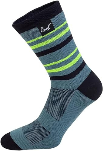 OTTERSHELL Waterproof Athletic Socks, Unisex Performance Socks for Hiking, Cycling, Fishing, Multiple Styles (UK, Numeric, 6, 8, Regular, Regular, Aqua - Y)