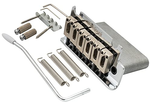 Wilkinson WOV06 54mm (2-1/8 inch) 2-Point ST Guitar Tremolo Bridge for Fender MIJ/MIK Strat Electric Guitar, Chrome