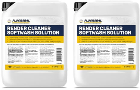 Render Cleaner Softwash Solution - Acid Free Render & Masonry Cleaner (10 Litre)