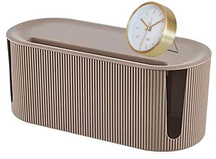 Joyivike Boîte de Gestion des câbles, Boîte Cache Câble, Boite Rangement Cable, Rangement Câbles, Cable Management Box, Boîte de Rangement pour Câbles Les Câbles, Garder Les Câbles Bien Rangés, Brun