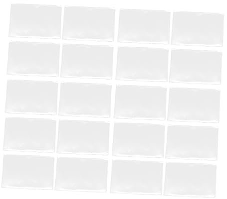 Lurrose 30stücke Selbstklebende Etikettenhalter Für Karten Transparente Taschen Für Materialkarten Für Büro Schule Und Zuhause Einfache Anwendung Und Organisation