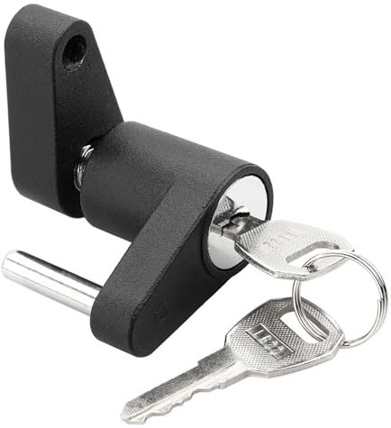 Antivol de remorque | Serrure d'attelage pour Bateau | Serrure d'attelage en Alliage de Zinc Inoxydable avec clés pour remorque de Bateau, Camion, Camping-Car, Voiture, Bateau