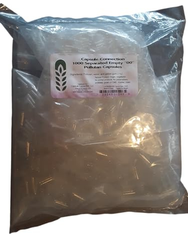 Capsule Connection Separated Empty Pullulan Capsules, 00 Size, Vegan & Vegetarian (1000)