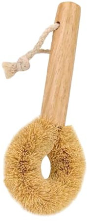 LABRIMP Reinigungsbürste Holzgriff Kokosfaser Mehrzweck Küchenbürste Für Töpfe Babyflaschen Mit Aufhängeleine