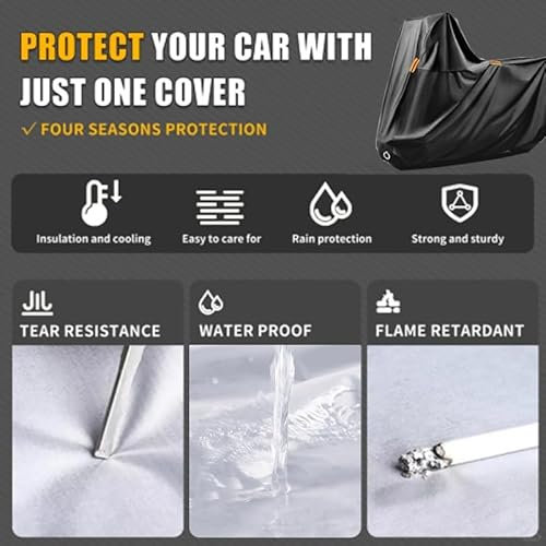 Fundas para Moto para Yamaha YZF R6 YZF 600 YZF R6 600, Cubierta Moto Exterior Protectora Prueba de Sol Lluvia Polvo Viento Nieve, Todas Las Estaciones Durable Cubre Moto