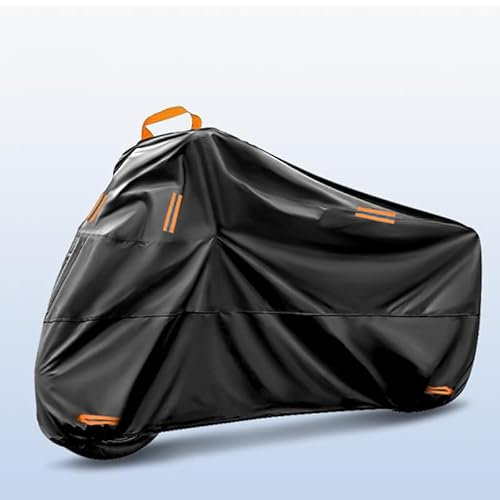 MXQCLSA Funda Moto, para KTM Duke 125 2011-2024 190T Oxford Funda de Moto Impermeable Cubierta Protectora con Banda Reflectante,L(Length of About 1.6m)