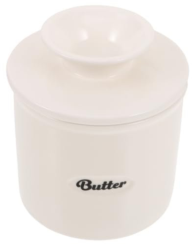 PRETYZOOM Tapa Para Mantequera De Gran Capacidad Para Encimera Tarro De Cerámica Para Almacenar En El Frigorífico
