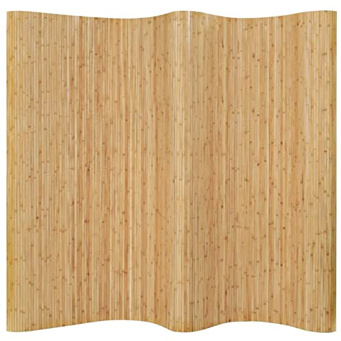 Homgoday Pannello Divisore per la Stanza in bambù Naturale 250x165 cm, Arredo Divisorio per Ambienti Paravento da Interno Separé Divisorio Pannelli Divisori per Interni Casa S-247197
