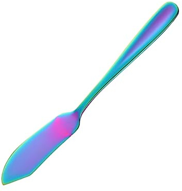 TIDTALEO Couteau à Beurre Acier Inoxydable Épandeur Multi Usage pour Fromage Crème et Confiture avec Point de Fourche pour et Réunions